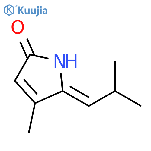 2H-Pyrrol-2-one,1,5-dihydro-4-methyl-5-(2-methylpropylidene)-, (5Z)- structure