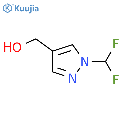 [1-(difluoromethyl)-1H-pyrazol-4-yl]methanol structure