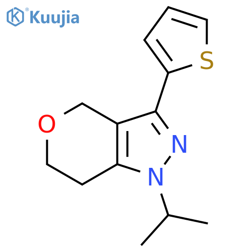 1-Isopropyl-3-(thiophen-2-yl)-1,4,6,7-tetrahydropyrano[4,3-c]pyrazole structure