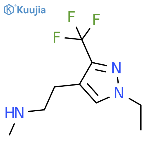 2-(1-ethyl-3-(trifluoromethyl)-1H-pyrazol-4-yl)-N-methylethan-1-amine structure