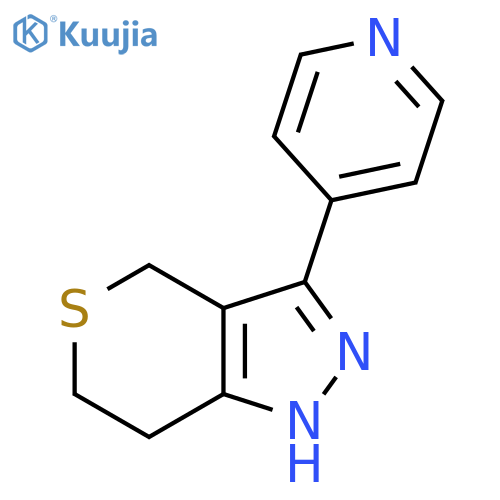 3-(Pyridin-4-yl)-1,4,6,7-tetrahydrothiopyrano[4,3-c]pyrazole structure