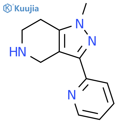 1-methyl-3-(pyridin-2-yl)-4,5,6,7-tetrahydro-1H-pyrazolo[4,3-c]pyridine structure
