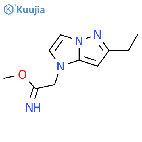methyl 2-(6-ethyl-1H-imidazo[1,2-b]pyrazol-1-yl)acetimidate structure