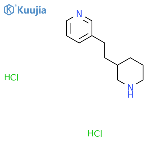 3-[2-(Piperidin-3-yl)ethyl]pyridine dihydrochloride structure