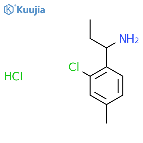 1-(2-CHLORO-4-METHYLPHENYL)PROPAN-1-AMINE HYDROCHLORIDE structure