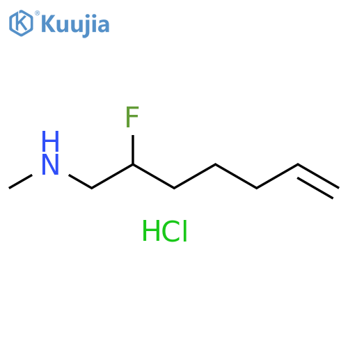 (2-fluorohept-6-en-1-yl)(methyl)amine hydrochloride structure