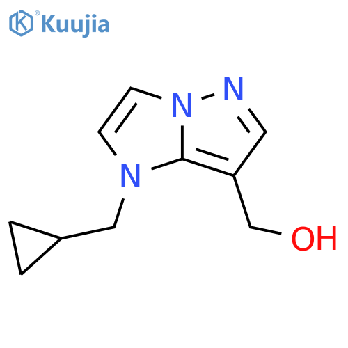 (1-(cyclopropylmethyl)-1h-imidazo[1,2-b]pyrazol-7-yl)methanol structure