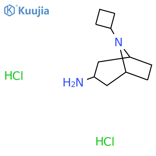 8-Cyclobutyl-8-azabicyclo[3.2.1]octan-3-amine dihydrochloride structure
