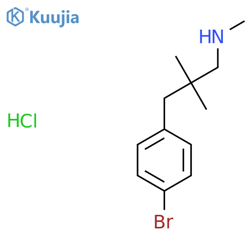 [3-(4-Bromophenyl)-2,2-dimethylpropyl](methyl)amine hydrochloride structure