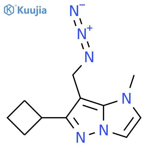 7-(Azidomethyl)-6-cyclobutyl-1-methyl-1H-imidazo[1,2-b]pyrazole structure