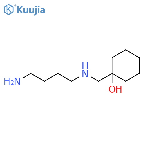 1-{(4-aminobutyl)aminomethyl}cyclohexan-1-ol structure