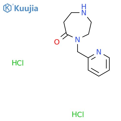 4-[(Pyridin-2-yl)methyl]-1,4-diazepan-5-one dihydrochloride structure