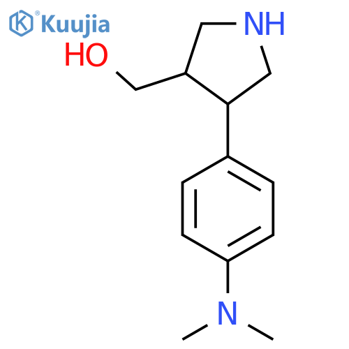 (4-(4-(Dimethylamino)phenyl)pyrrolidin-3-yl)methanol structure