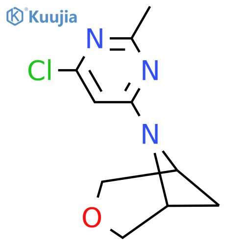 6-(6-Chloro-2-methylpyrimidin-4-yl)-3-oxa-6-azabicyclo[3.1.1]heptane structure