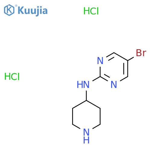 5-Bromo-N-(piperidin-4-yl)pyrimidin-2-amine dihydrochloride structure