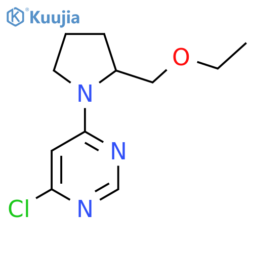 4-Chloro-6-(2-(ethoxymethyl)pyrrolidin-1-yl)pyrimidine structure