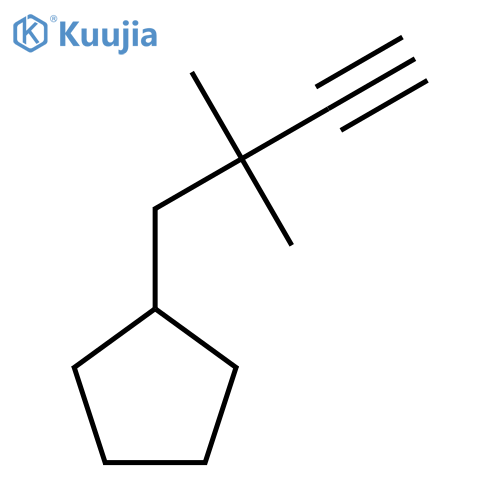 (2,2-Dimethylbut-3-yn-1-yl)cyclopentane structure