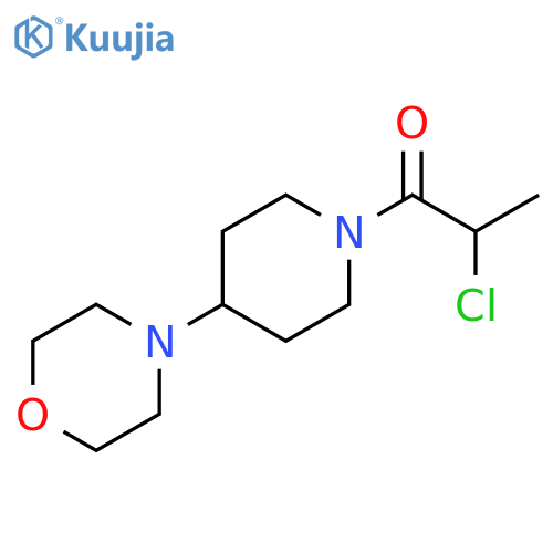 2-chloro-1-(4-morpholinopiperidin-1-yl)propan-1-one structure