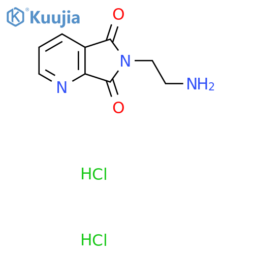 6-(2-Aminoethyl)-5H,6H,7H-pyrrolo[3,4-b]pyridine-5,7-dione dihydrochloride structure