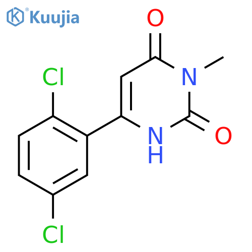 6-(2,5-Dichlorophenyl)-3-methyl-1,2,3,4-tetrahydropyrimidine-2,4-dione structure