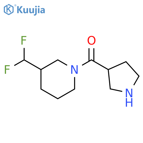 (3-(difluoromethyl)piperidin-1-yl)(pyrrolidin-3-yl)methanone structure