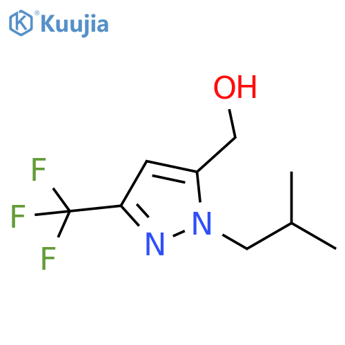 (1-isobutyl-3-(trifluoromethyl)-1H-pyrazol-5-yl)methanol structure