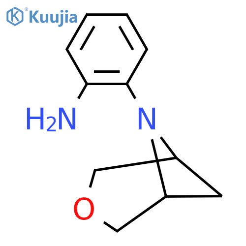 2-(3-Oxa-6-azabicyclo[3.1.1]heptan-6-yl)aniline structure