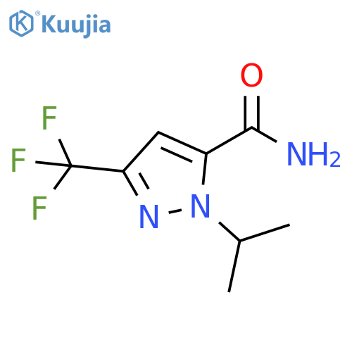 1-isopropyl-3-(trifluoromethyl)-1h-pyrazole-5-carboxamide structure
