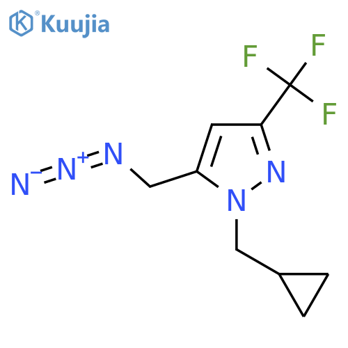 5-(Azidomethyl)-1-(cyclopropylmethyl)-3-(trifluoromethyl)-1H-pyrazole structure