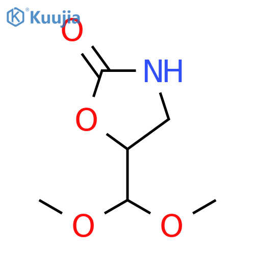 5-(dimethoxymethyl)-1,3-oxazolidin-2-one structure