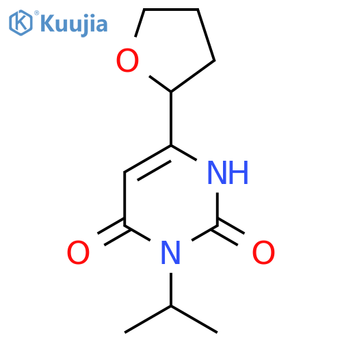 6-(Oxolan-2-yl)-3-(propan-2-yl)-1,2,3,4-tetrahydropyrimidine-2,4-dione structure