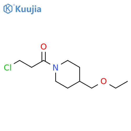 3-Chloro-1-(4-(ethoxymethyl)piperidin-1-yl)propan-1-one structure