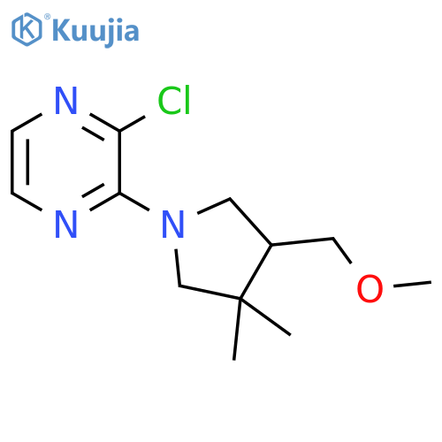 2-Chloro-3-(4-(methoxymethyl)-3,3-dimethylpyrrolidin-1-yl)pyrazine structure