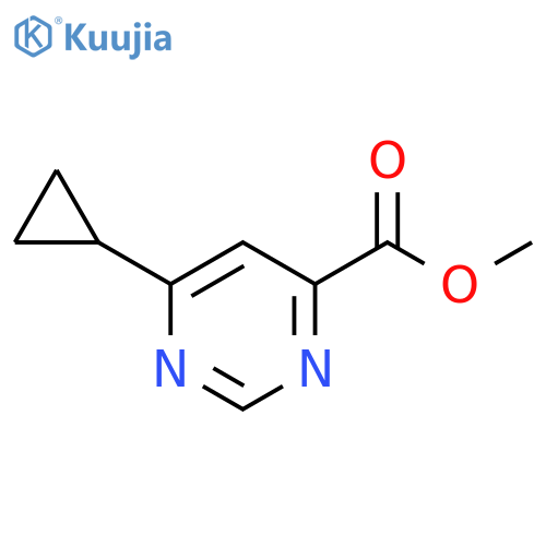methyl 6-cyclopropylpyrimidine-4-carboxylate structure
