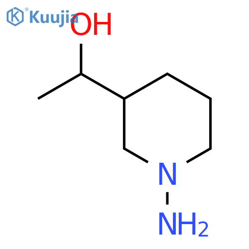 1-(1-Aminopiperidin-3-yl)ethan-1-ol structure