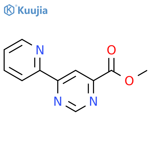methyl 6-(pyridin-2-yl)pyrimidine-4-carboxylate structure