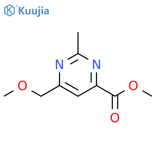 methyl 6-(methoxymethyl)-2-methylpyrimidine-4-carboxylate structure
