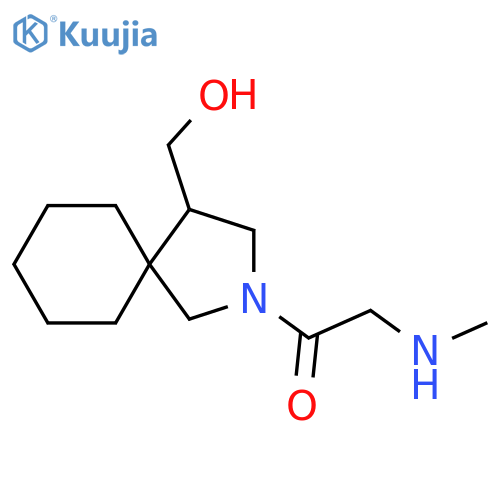 1-(4-(Hydroxymethyl)-2-azaspiro[4.5]decan-2-yl)-2-(methylamino)ethan-1-one structure