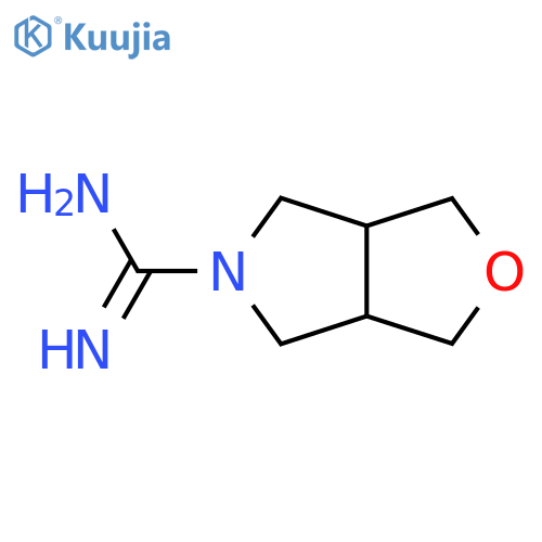 Tetrahydro-1H-furo[3,4-c]pyrrole-5(3H)-carboximidamide structure