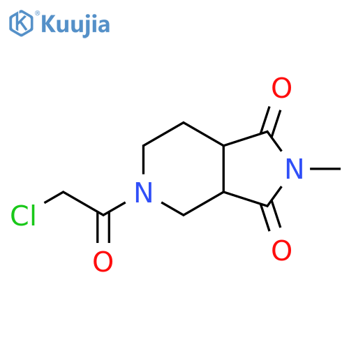 5-(2-chloroacetyl)-2-methylhexahydro-1H-pyrrolo[3,4-c]pyridine-1,3(2H)-dione structure