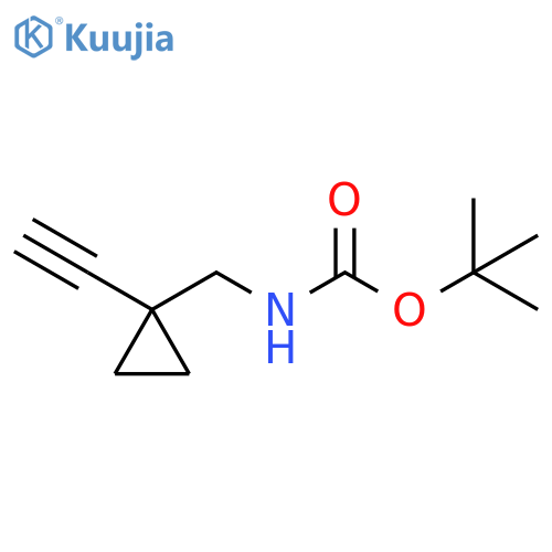 tert-butyl N-(1-ethynylcyclopropyl)methylcarbamate structure
