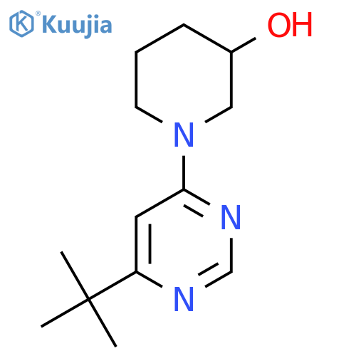 1-(6-Tert-butylpyrimidin-4-yl)piperidin-3-ol structure
