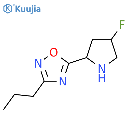 5-(4-Fluoropyrrolidin-2-yl)-3-propyl-1,2,4-oxadiazole structure