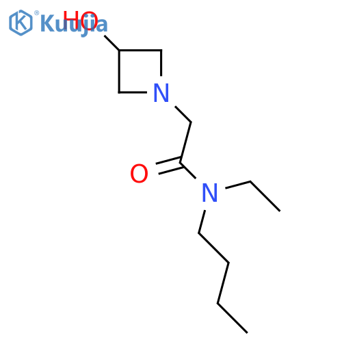 N-Butyl-N-ethyl-2-(3-hydroxyazetidin-1-yl)acetamide structure