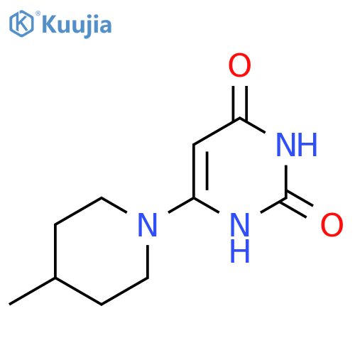 6-(4-methylpiperidin-1-yl)pyrimidine-2,4(1H,3H)-dione structure