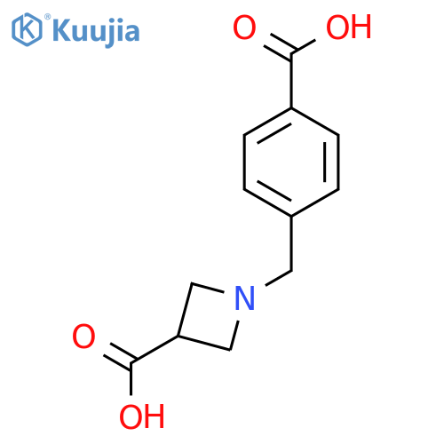 1-(4-Carboxybenzyl)azetidine-3-carboxylic acid structure