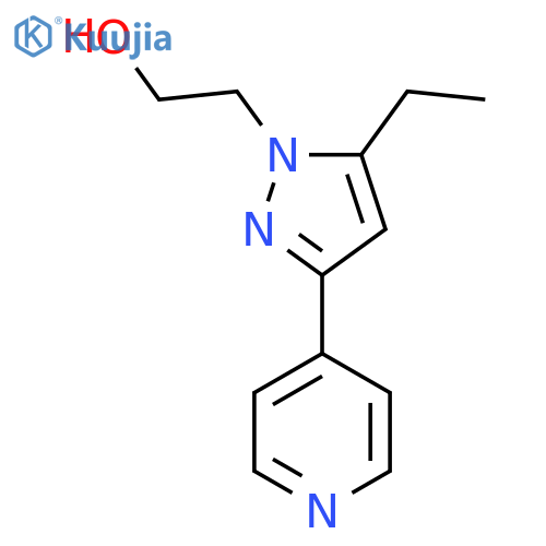2-(5-ethyl-3-(pyridin-4-yl)-1H-pyrazol-1-yl)ethan-1-ol structure