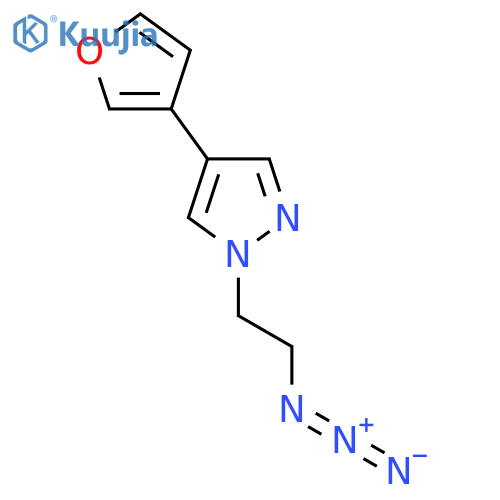 1-(2-Azidoethyl)-4-(furan-3-yl)-1H-pyrazole structure