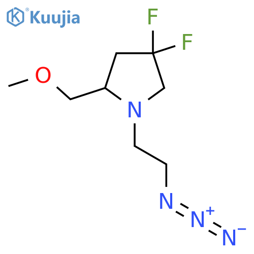1-(2-Azidoethyl)-4,4-difluoro-2-(methoxymethyl)pyrrolidine structure
