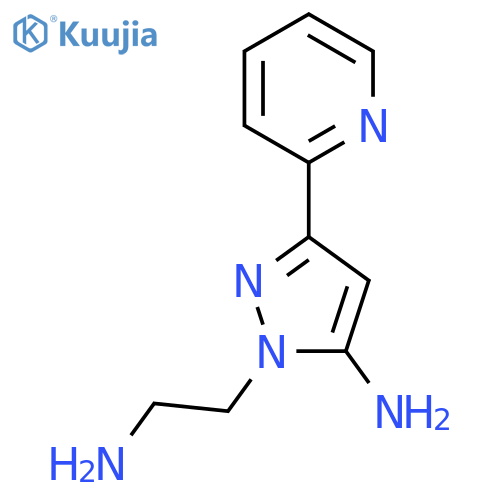 1-(2-Aminoethyl)-3-(pyridin-2-yl)-1H-pyrazol-5-amine structure